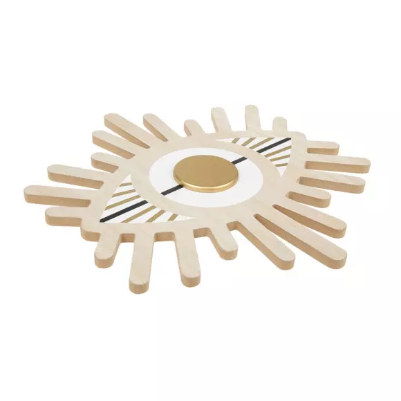 Masque en bois oeil Blanc 3