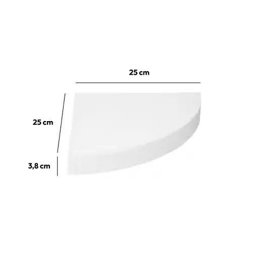 Etagère d'angle Fixy Blanc 3