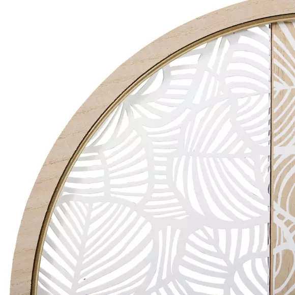 Reloj de pared de madera Calathea Blanco 2