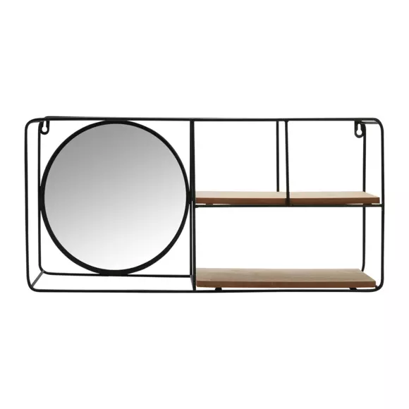 Etagère murale Miroir Noire 2