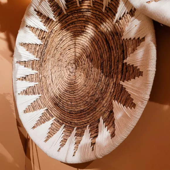 Set de 2 hojas de plátano naturales para decorar la pared 3