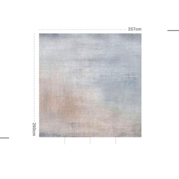 Selbstklebende Tapete (257 x 260 cm) Crumblestone Grau 2