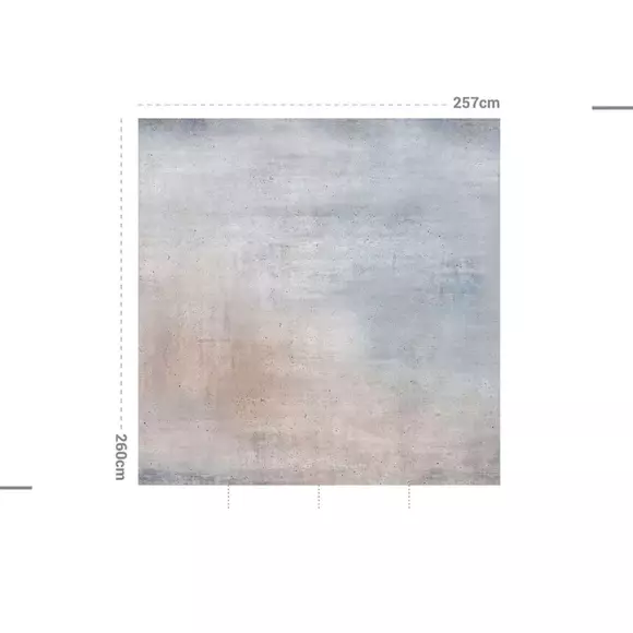 Papel pintado adhesivo (257 x 260 cm) Crumblestone Gris 2