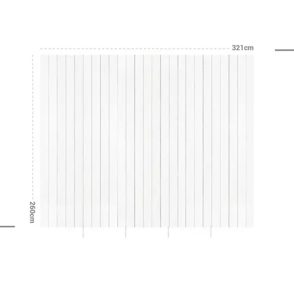 Selbstklebende Tapete (321 x 260 cm) Coton et Lavande Grau 2