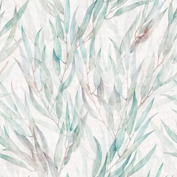 Papel pintado adhesivo (130 x 260 cm) Natural azul 3