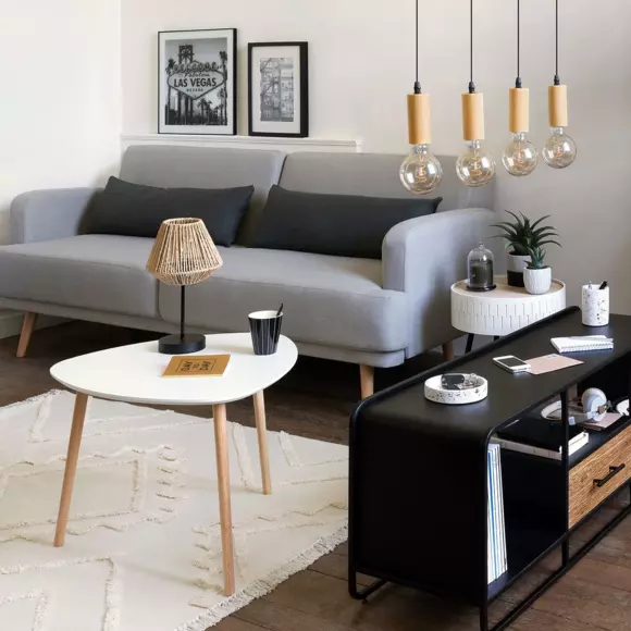 Tavolino con contenitore Shiro Bianco 2