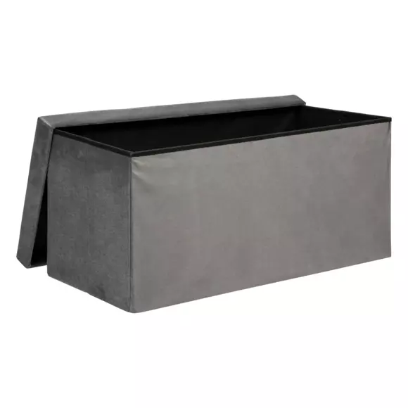 Puf para ordenar doble Lilou Gris 3