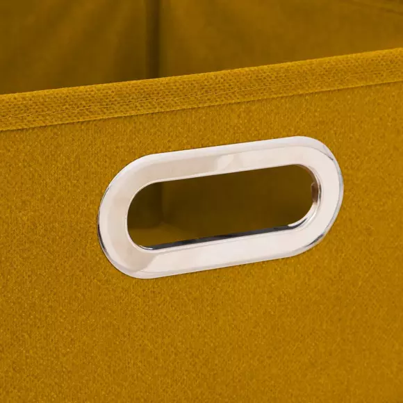 Contenitore ( 31 x 15 cm) Helena Giallo senape 2