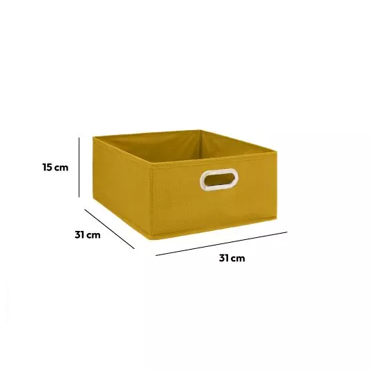 Contenitore ( 31 x 15 cm) Helena Giallo senape 3