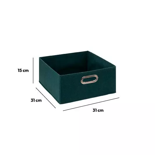Panier de rangement ( 31 x 15 cm) Helena Bleu pétrole 2