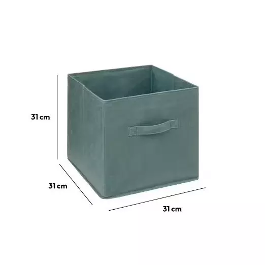 Panier de rangement (31 x 31 cm) Velours Kaki 3