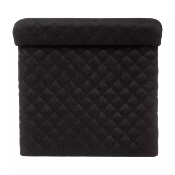 Pouf pliant Velours Jack Noir 3