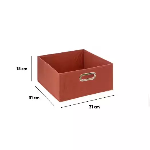 Panier de rangement ( 31 x 15 cm) Helena Terre de Sienne 2