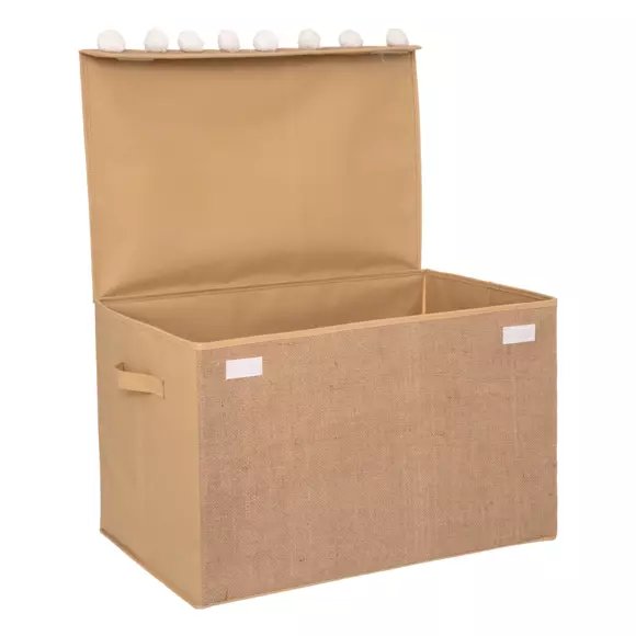 Coffre jute pliant Elio Marron 3