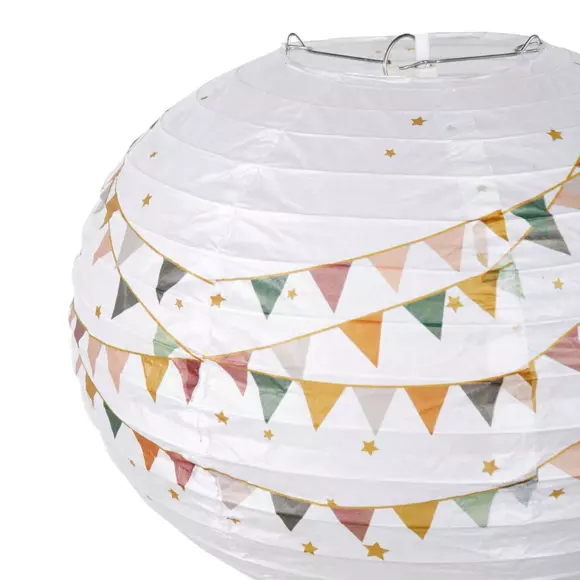 Suspension Montgolfière papier Fanions Multicolore 2