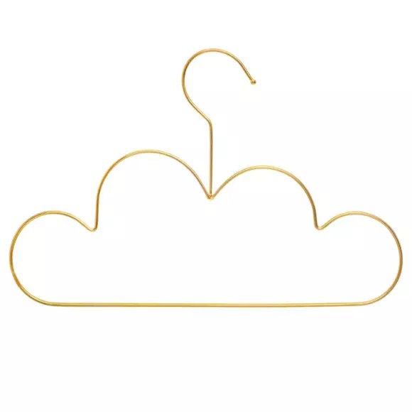 3er Set Kleiderbügel Wolke Gold 2