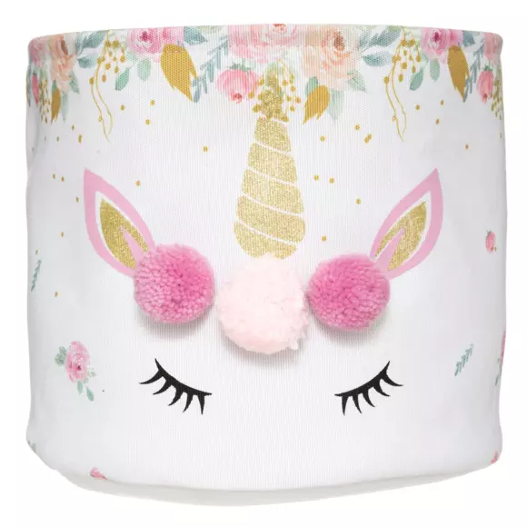 Set van 2 opbergmanden Licorne Roze 3