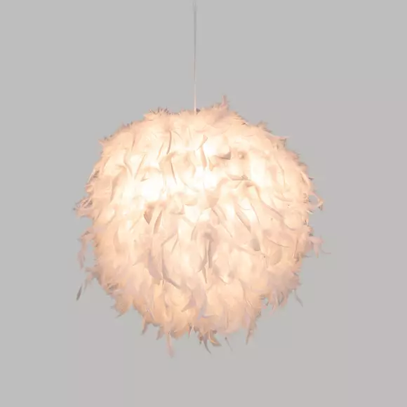 Bola colgante plume Hiver Blanco