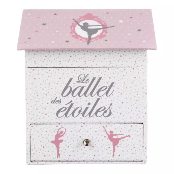 Caja de música Bailarina  Rosa 2