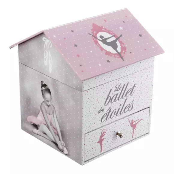 Caja de música Bailarina  Rosa 3