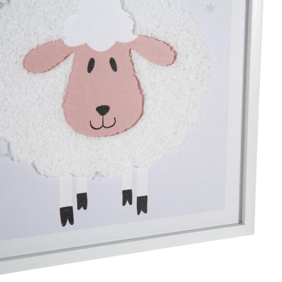 Toile murale enfant Mouton Blanche 2
