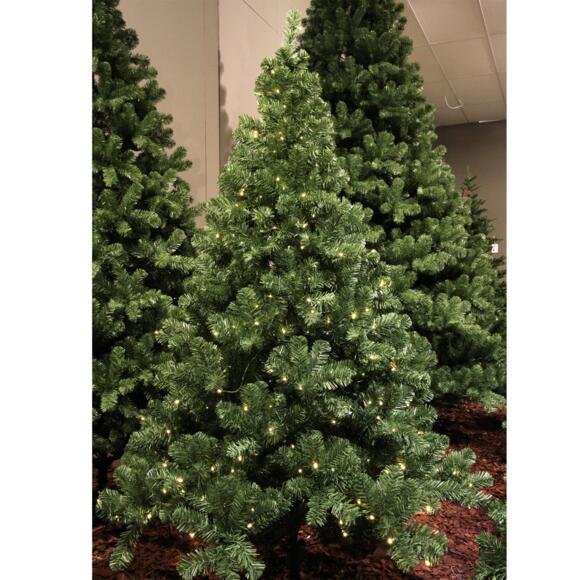 Albero di Natale artificiale illuminato Royal Alt. 180 cm Verde abete 2