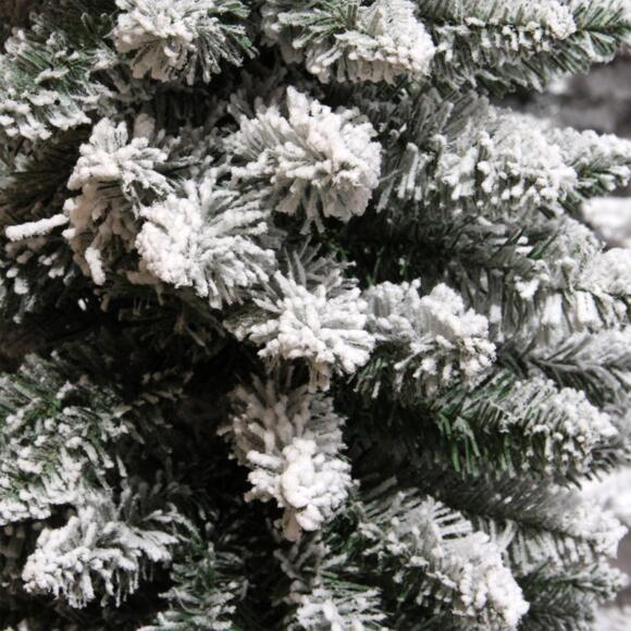 Albero di Natale artificiale Narrow Alt. 180 cm Verde innevato 2