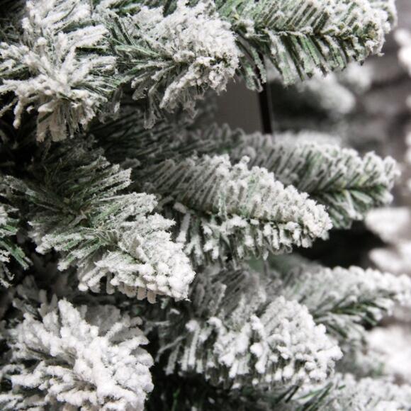 Künstlicher Weihnachtsbaum Narrow H180 cm Grün verschneit 3