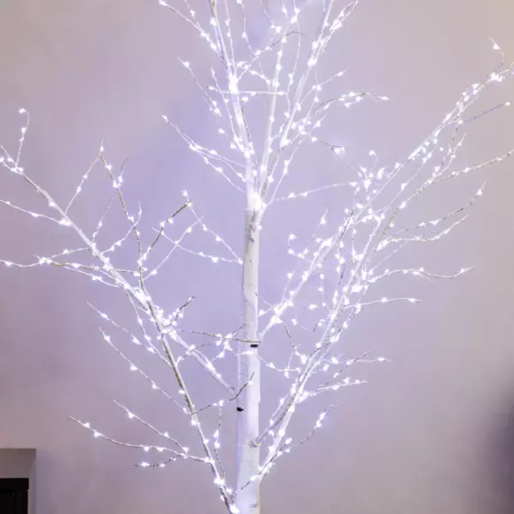 Abedul luminoso Wills Micro LED alto 180 cm Blanco frío 2