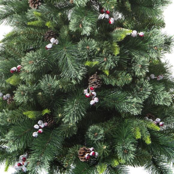 Albero di Natale artificiale Wyoming Alt. 210 cm Verde 127