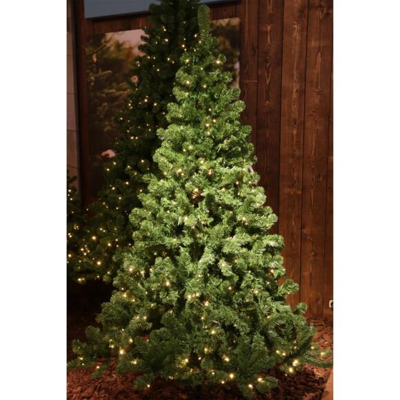 Árbol artificial de Navidad con luces Real Alto 210 cm Verde 2