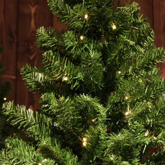 Künstlicher Weihnachtsbaum mit Beleuchtung König H210 cm Tannengrün 3