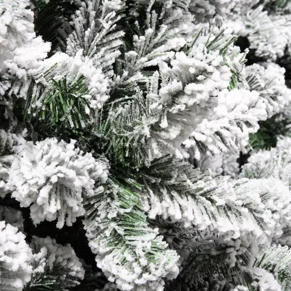 Sapin artificiel de Noël Royal H120 cm Vert enneigé 3