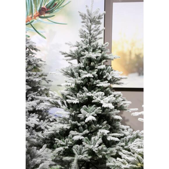 Albero di Natale artificiale Glorious Alt. 150 cm Verde innevato 2