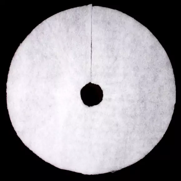 Tapis de sapin rond Neige paillettée 2