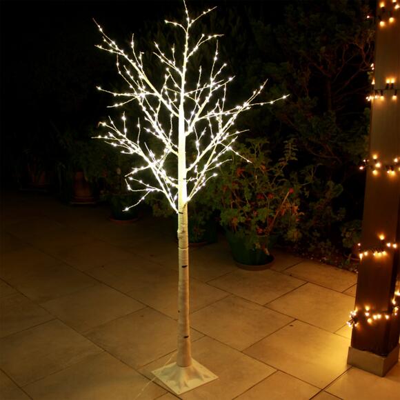 Verlichte berkenboom Lucidum H150 cm warmwit 3