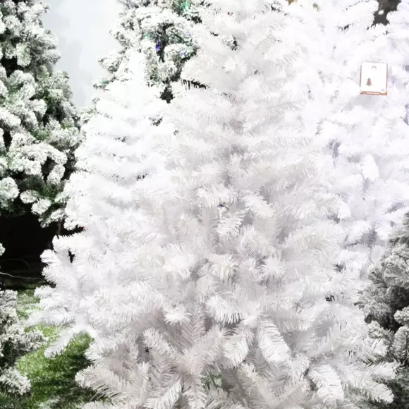 Sapin artificiel de Noël Royal H210 cm Blanc 2
