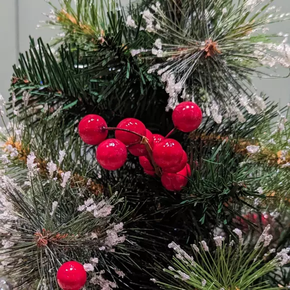 Sapin artificiel de table décoré Ipswich H45 cm Vert sapin