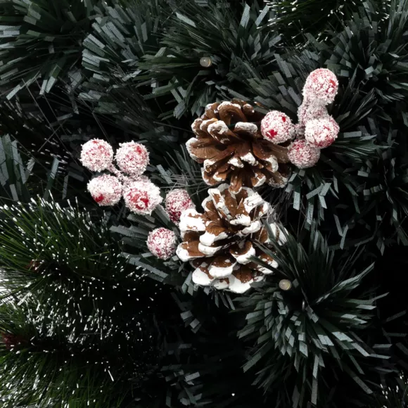 Sapin de Noël artificiel lumineux Sofia H120 cm Blanc chaud