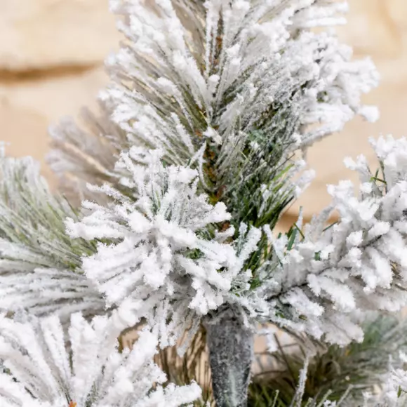 Abeto artificial de Navidad Oregon Altura 185 cm Verde nevado 2