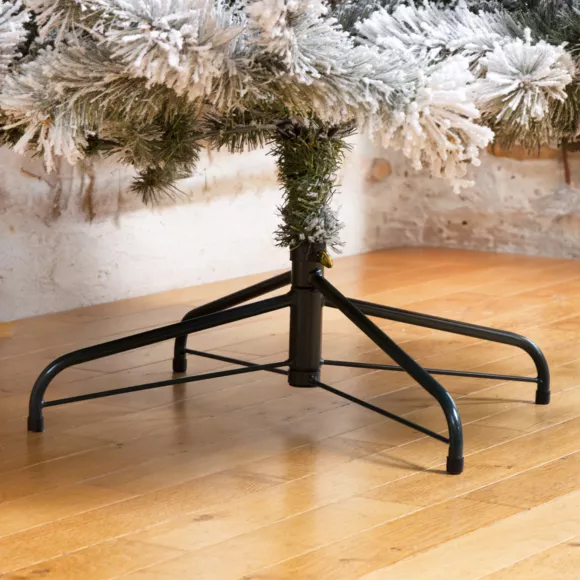 Abeto artificial de Navidad Oregon Altura 185 cm Verde nevado 4