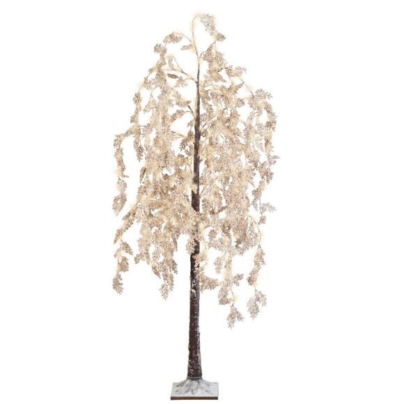 Salice piangente luminoso Fiore bianco Alt. 200 cm Bianco 4