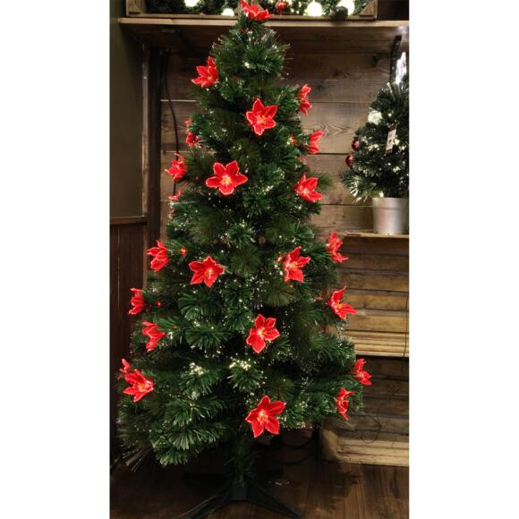 Künstlicher Weihnachtsbaum mit Beleuchtung aus Glasfaser Mexico H120 cm Warmweiß 2