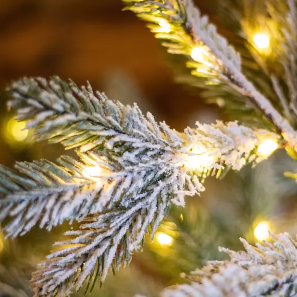 Sapin moderne lumineux Nael H210  cm Blanc chaud 3