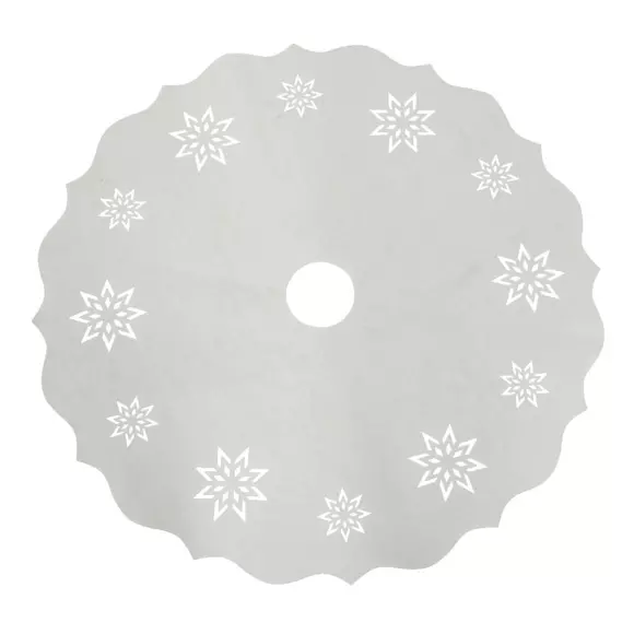 Cubre  pie de árbol falda de abeto Blanco