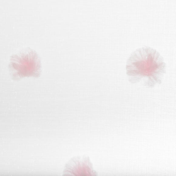 Visillo  (140 x 240 cm) Multi pompones Rosa 3