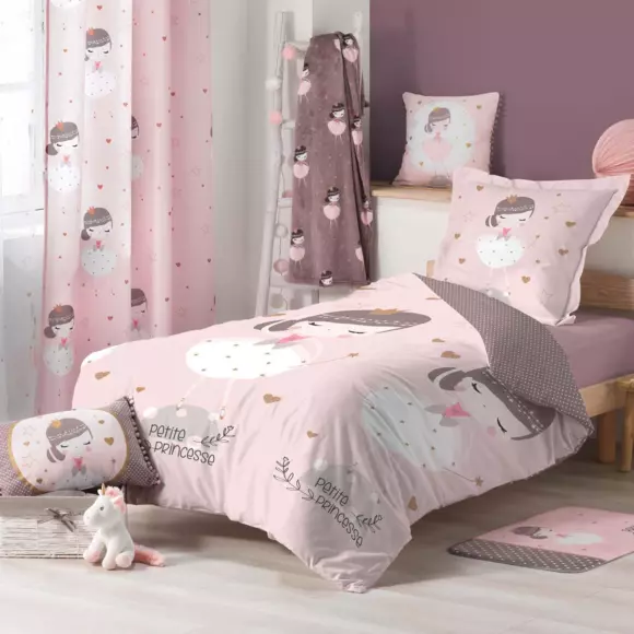 Plaid doux enfant (150 cm) Petite princesse Violet 3
