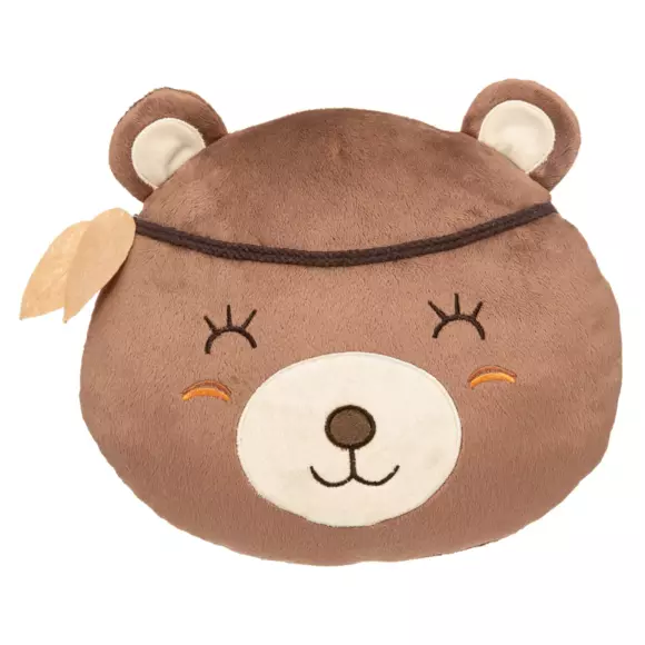 Coussin enfant Tête d'Ours Marron 2