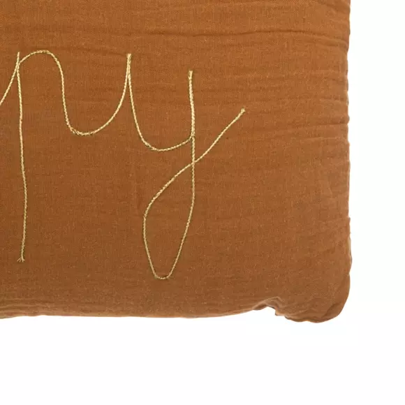 Coussin rectangulaire enfant (50 cm) Lili Marron