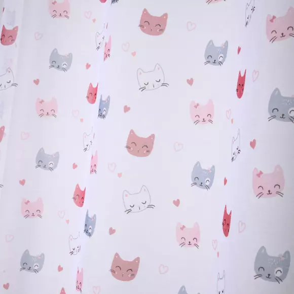 Voilage enfant (140 x 260 cm) Zoeline motif Rose 2